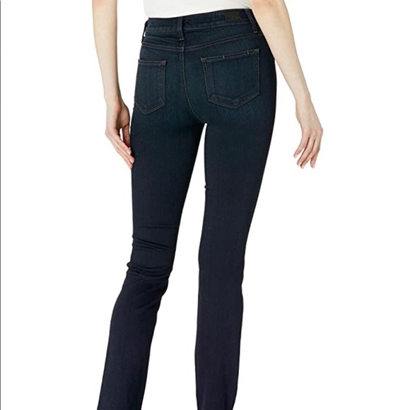PAIGE Hoxton Dark Mid Rise Straight Jeans Size 27 - Picture 3 of 12